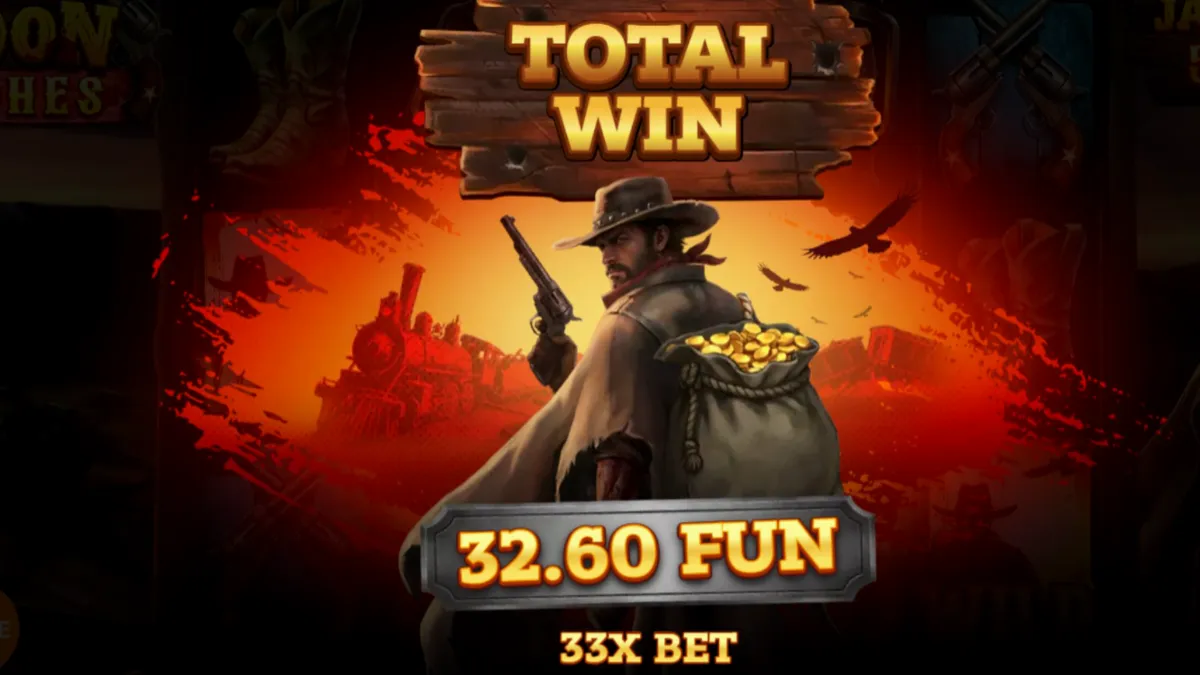 High Noon Riches slot machine interface na may Western theme